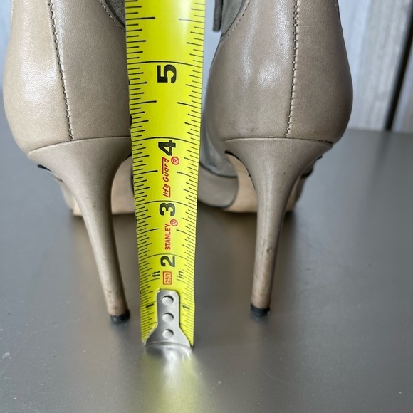 Sam Edelman Bradley Women's Cream Taupe Leather Suede Booties Size 6.5 - Picture 6 of 6